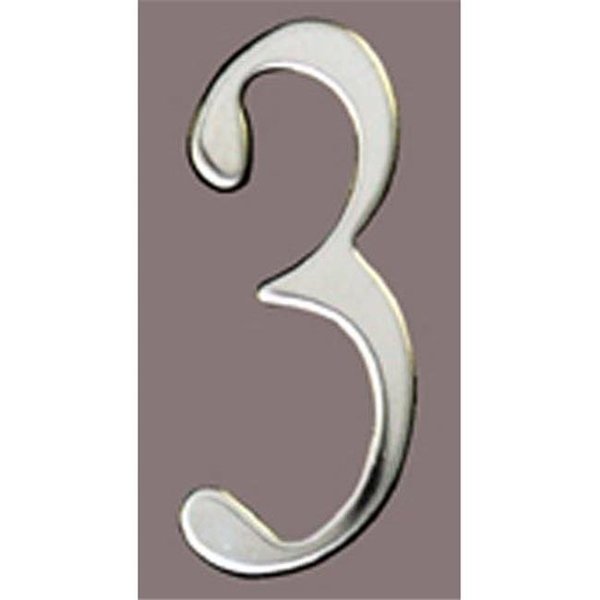 Mailbox Accessories Mailbox Accessories SS2-Number 3 Stnls Steel Address Numbers Size - 2  Number - 3-Stainless Steel SS2-Number 3